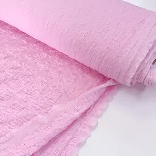 Bavlnená látka SMOGGED EMBROIDERY light pink