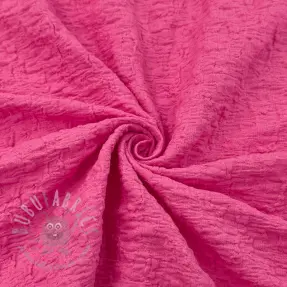 Katoenen stof SMOGGED EMBROIDERY fuchsia