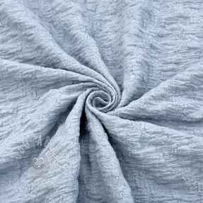 Katoenen stof SMOGGED EMBROIDERY baby blue