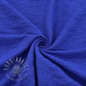 Katoenen stof SMOGGED EMBROIDERY cobalt