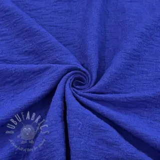 Katoenen stof SMOGGED EMBROIDERY cobalt