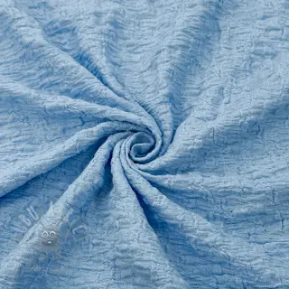 Katoenen stof SMOGGED EMBROIDERY light blue