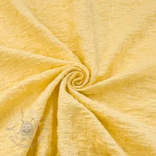 Katoenen stof SMOGGED EMBROIDERY yellow