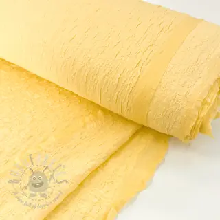 Katoenen stof SMOGGED EMBROIDERY yellow