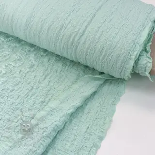 Katoenen stof SMOGGED EMBROIDERY mint