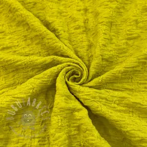 Katoenen stof SMOGGED EMBROIDERY lime