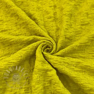 Katoenen stof SMOGGED EMBROIDERY lime