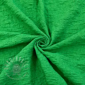Katoenen stof SMOGGED EMBROIDERY green