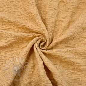 Katoenen stof SMOGGED EMBROIDERY brown