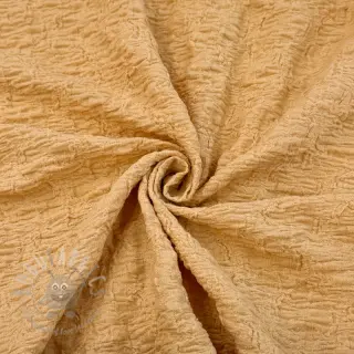 Katoenen stof SMOGGED EMBROIDERY brown