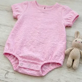Bavlnená látka SMOGGED EMBROIDERY light pink