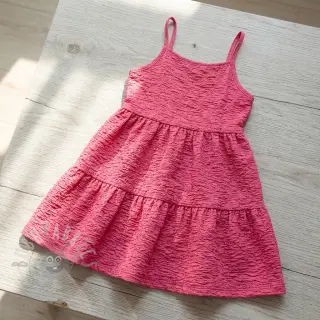 Katoenen stof SMOGGED EMBROIDERY pink