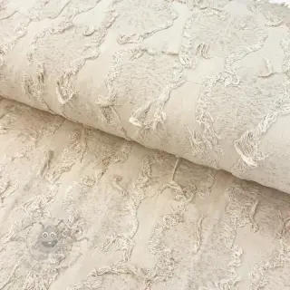 Katoenen stof met linnen JACQUARD RUFFLE