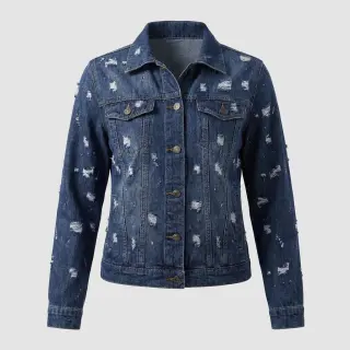 JEANS DENIM 6 OZ Big Holes dark blue