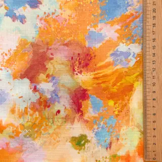 Viscose met linnen Impressionist