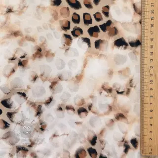 Viscose TWILL Structured Panther design En
