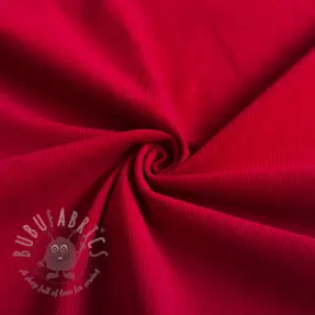 Ribfluweel 21 W WASHED STRETCH dark red