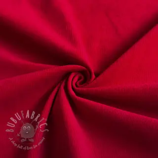 Ribfluweel 21 W WASHED STRETCH dark red