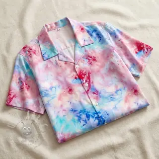 Viscose SATIN Blurricio design C