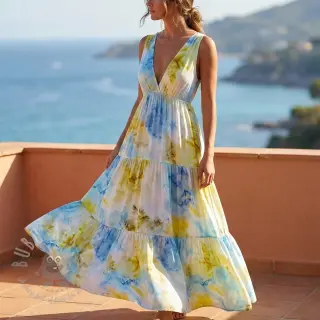 Viscose SATIN Blurricio design B