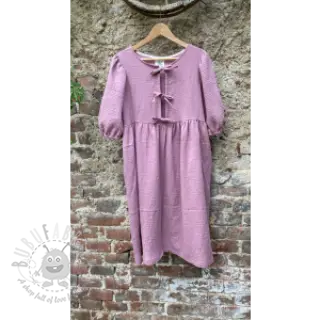 Dubbelgaas/mousseline dark lilac ORGANIC