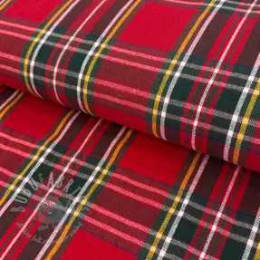 Decoratiestof Ecossais rouge vert