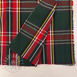 Decoratiestof Ecossais vert rouge