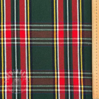 Decoratiestof Ecossais vert rouge