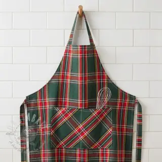 Decoratiestof Ecossais vert rouge