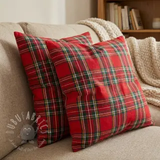 Decoratiestof Ecossais rouge vert