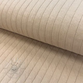 Tricot QUILT Stripe sand
