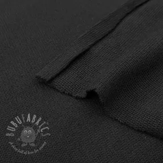 Sweaterstof BABY KNIT black