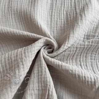 Dubbelgaas/mousseline PLAIN natural