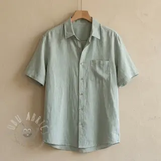 Linnen met katoen PLAIN mint