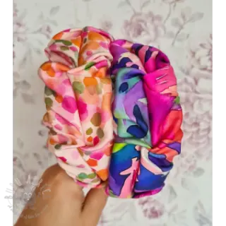 Viscose SATIN Dots digital print