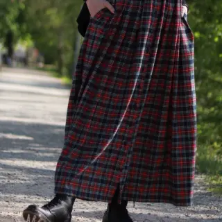 Katoenen stof LIGHT FLANNEL Check design C