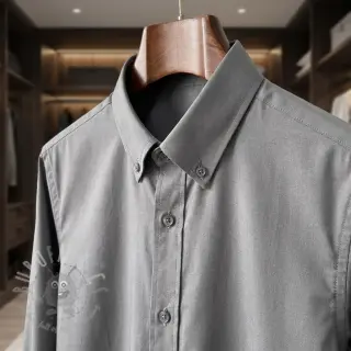 Katoenen popeline 0151 dark grey