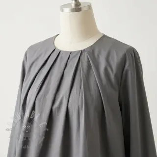 Katoenen popeline 0151 dark grey