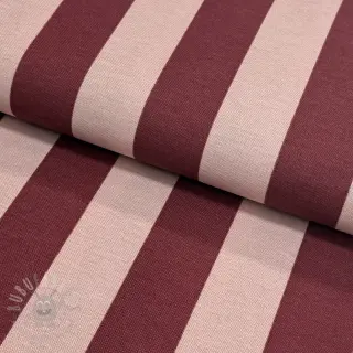 Decoratiestof premium Joyful basic stripe wine