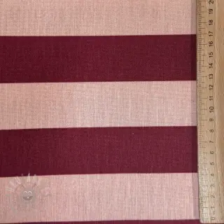 Decoratiestof premium Joyful basic stripe wine
