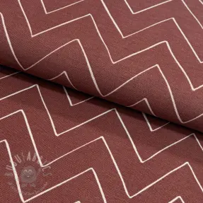 Decoratiestof premium Freehand zigzag lines