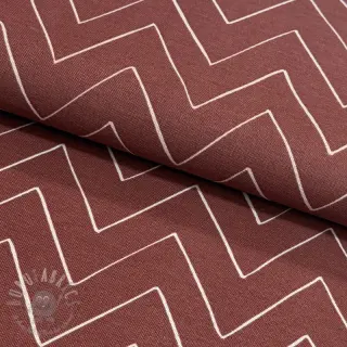 Decoratiestof premium Freehand zigzag lines