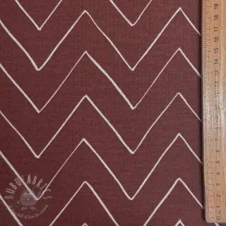 Decoratiestof premium Freehand zigzag lines