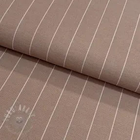 Decoratiestof premium Perfect thin lines taupe