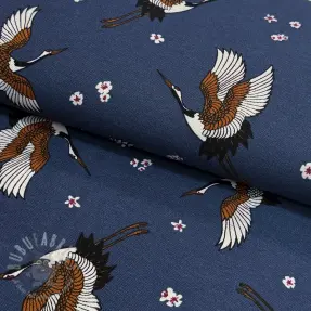 Decoratiestof premium Crane blossom sky