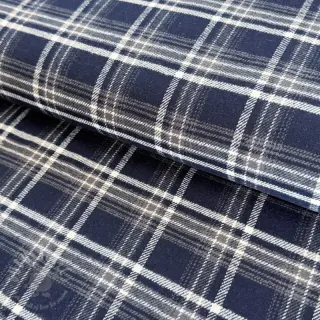 Katoenen stof FLANEL YARN DYED BRUSHED CHECK design D