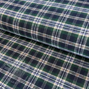 Katoenen stof FLANEL YARN DYED BRUSHED CHECK design K
