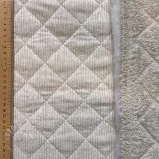 Ribfluweel QUILT sand