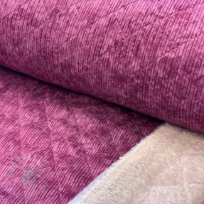 Ribfluweel QUILT wine