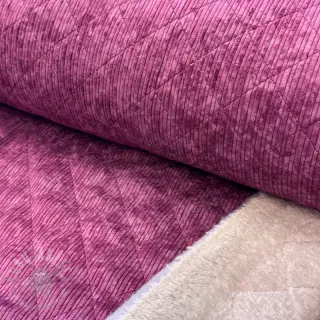 Ribfluweel QUILT wine